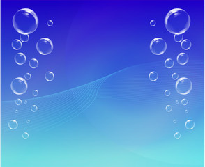 Blue Bubbles Background