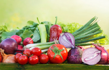 fresh organic vegetables