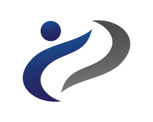 swoosh people logo