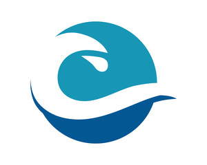 Fototapeta premium C wave logo