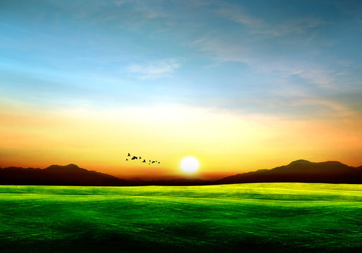 Beautiful sunset Beautiful sky