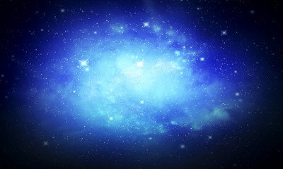 Obraz premium Stars of a planet and galaxy