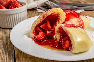 Strawberry dumpling