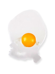 Egg isolated on white background