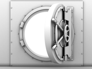 opened vaulted door