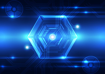 vector digital technology concept, abstract background
