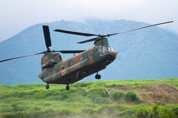 陸上自衛隊のヘリコプター