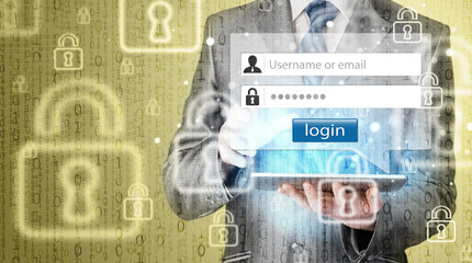 Fototapeta premium login and password