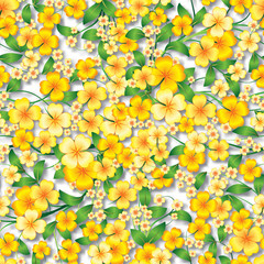 abstract seamless spring floral ornament