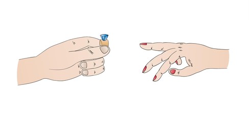 marriage proposal with ring