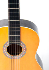 acoustic guitar Isolated on white