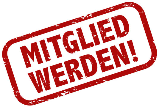 Mitglied werden stempel rot