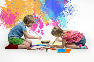 Children draw