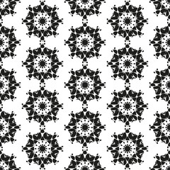 Obraz premium Seamless pattern with abstract flowers. Repeating modern stylish