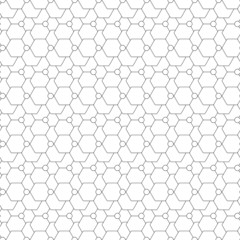 Seamless pattern with hexagons. Repeating modern stylish