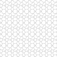 Fototapeta premium Seamless pattern with hexagons. Repeating modern stylish