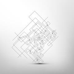 Abstract background vector.  Technical construction with