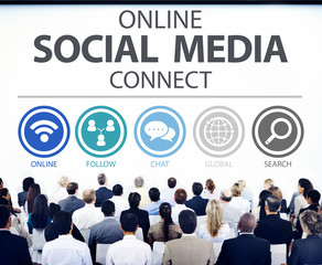 Online Social Media Connect Network Internet Concept