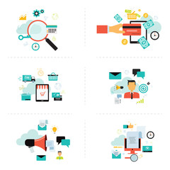 business marketing online element for infographic