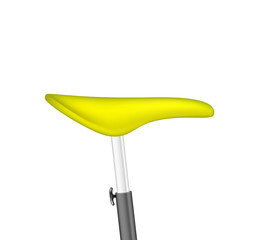 Bicycle seat in yellow design