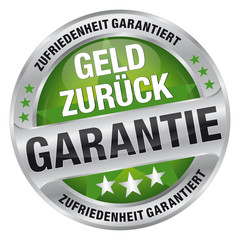 Geld zurück Garantie - Zufriedenheit garantiert