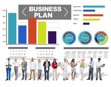 Business Plan Graph Brainstorming Strategy Idea Info Concept