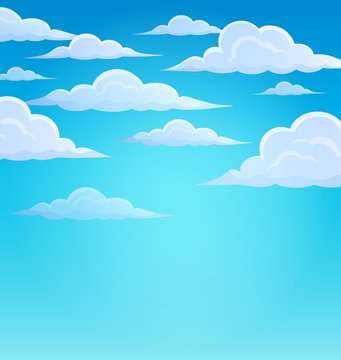 Clouds on sky theme 1
