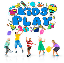 Fototapeta premium Kids Play Imagination Hobbies Leisure Games Concept