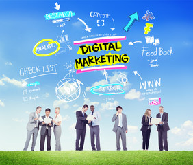 Digital Marketing Branding Strategy Online Media Concept