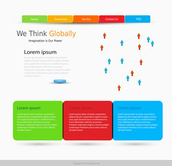 website design template, easy all editable