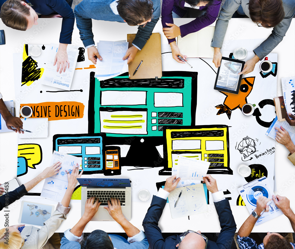 Poster responsive design responsive quality content share online