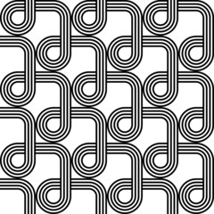 Design seamless monochrome geometric pattern