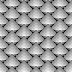 Design seamless monochrome diamond geometric pattern