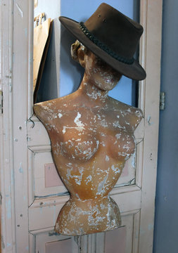 Buste de mannequin vintage.