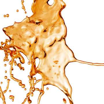 Liquid Splash. Alcohol, Tea, Cola.