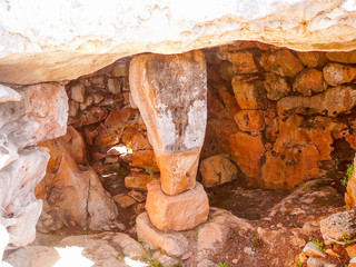 Retro look Torre den Galmes in Minorca