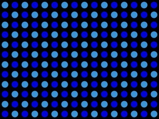 Dunkles Pünktchenmuster mit hellblauen und dunkelblauen Punkten