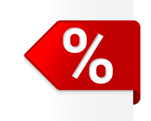 Prozent Schild Verkauf