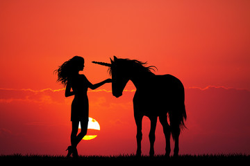 girl and unicorn © adrenalinapura