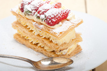 napoleon strawberry cake dessert