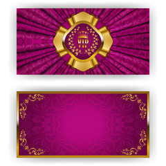 Elegant template for vip luxury invitation