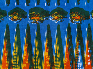 Manufactured African fabric (cotton)
