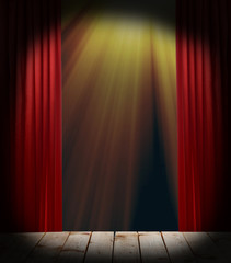 Empty stage before concert