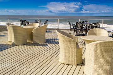 Wicker and Iron Chairs