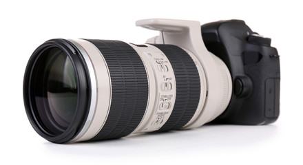 digital photo camera isolated on white