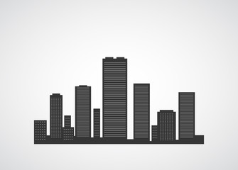 city icon scape background