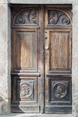 old wooden door