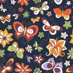 Seamless Floral Pattern (Vector)