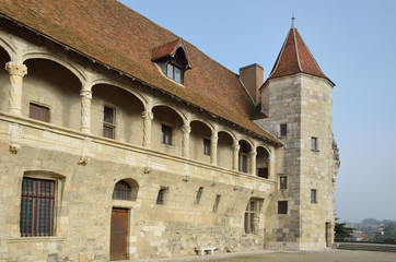 Fototapeta na wymiar The chateau Henry IV at Nerac