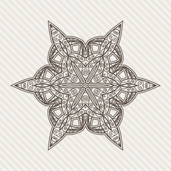 Filigree Flower Henna Pattern